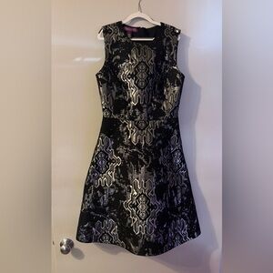 Vivienne Tam Black and Silver FormalDress